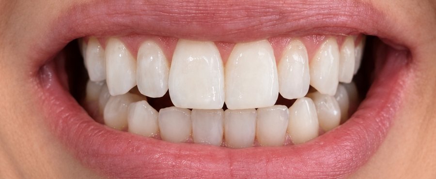 The same smile after SuperGlo whitening, visibly whiter